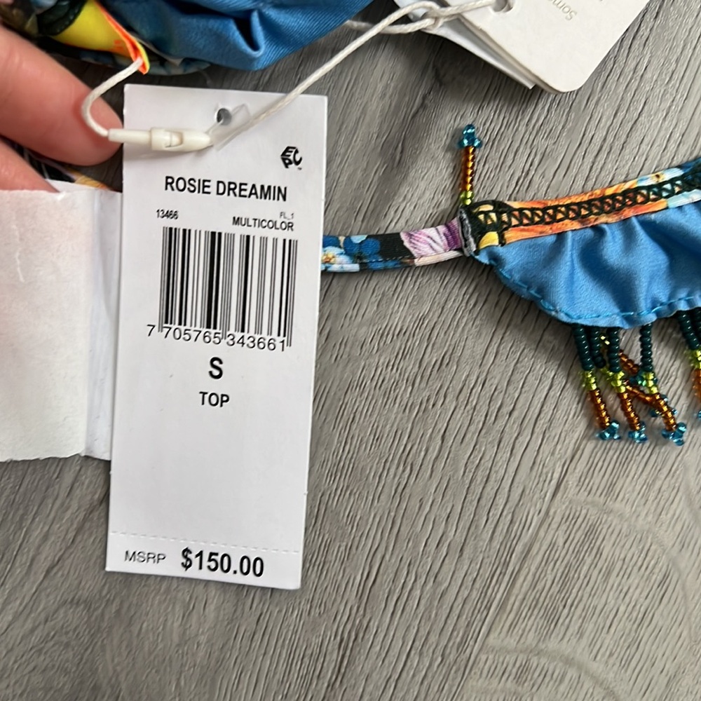 Agua Bendita Rose Dreamin Bikini Top - Picture 5 of 7